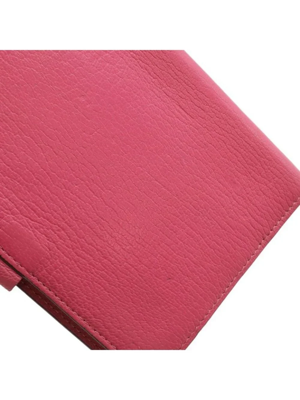 Hermes Agenda Vision Notebook Cover Chevre Leather Fuchsia Pink